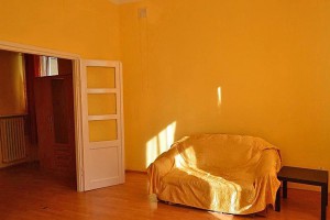 zdjęcie przedstawia salon w mieszkaniu na sprzedaż na Woli w Warszawie