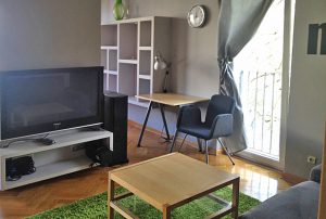 zdjęcie przedstawia salon w mieszkaniu do sprzedaży w Warszawie - Śródmieście