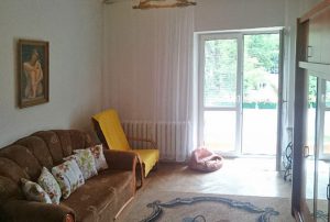 zdjęcie przedstawia salon w mieszkaniu do sprzedaży w Warszawie